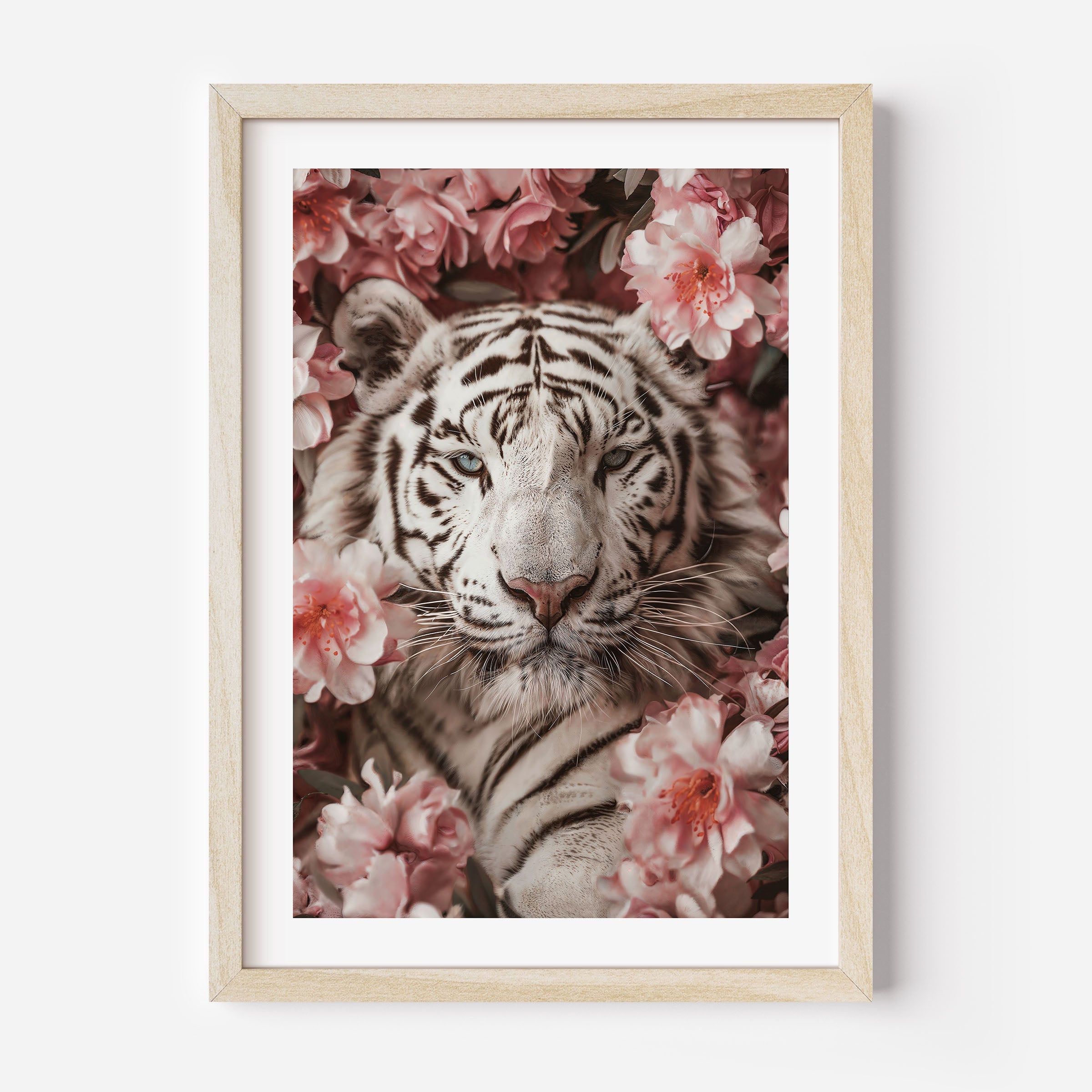 Blooming Tiger Beauty Poster
