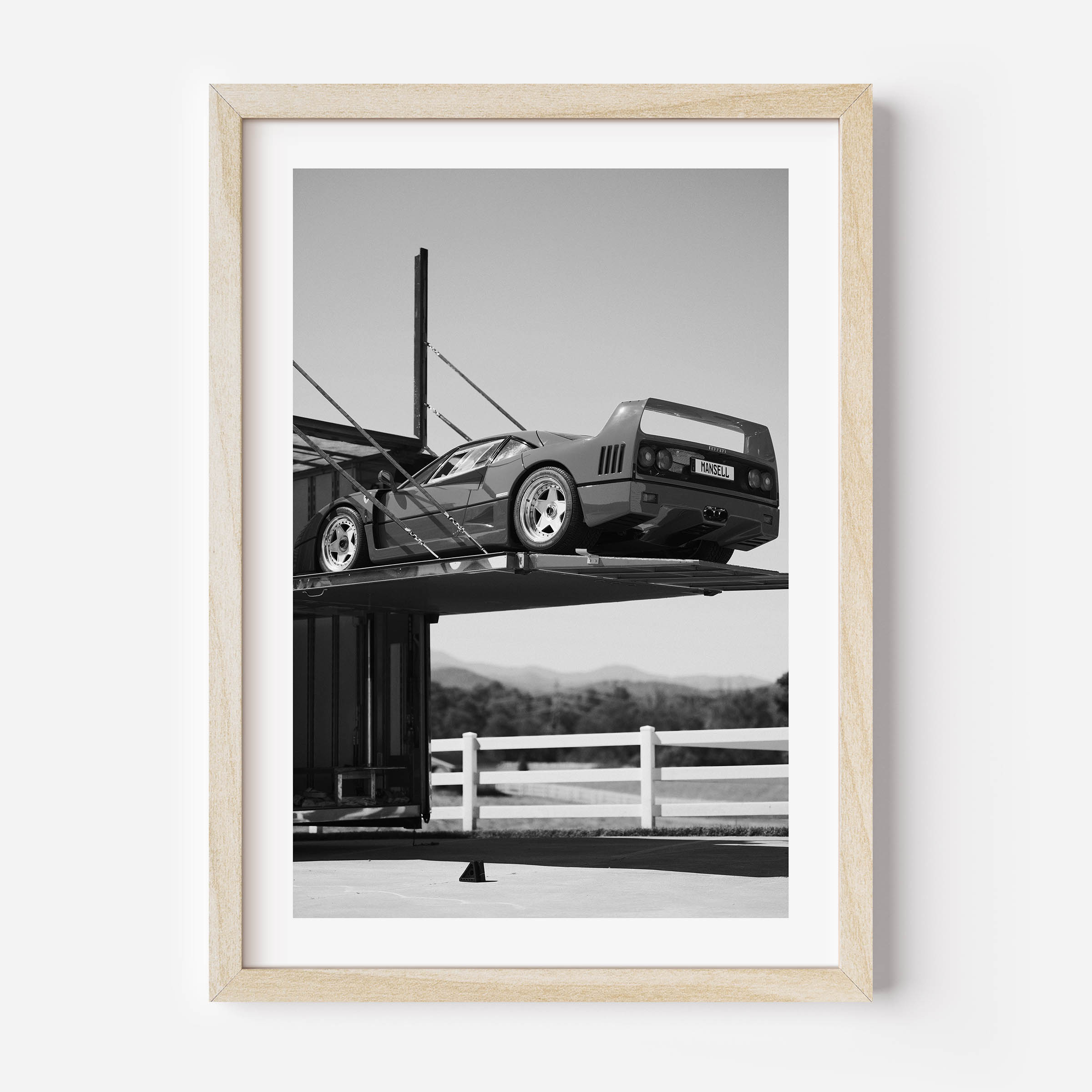 Ferrari Arrival Poster