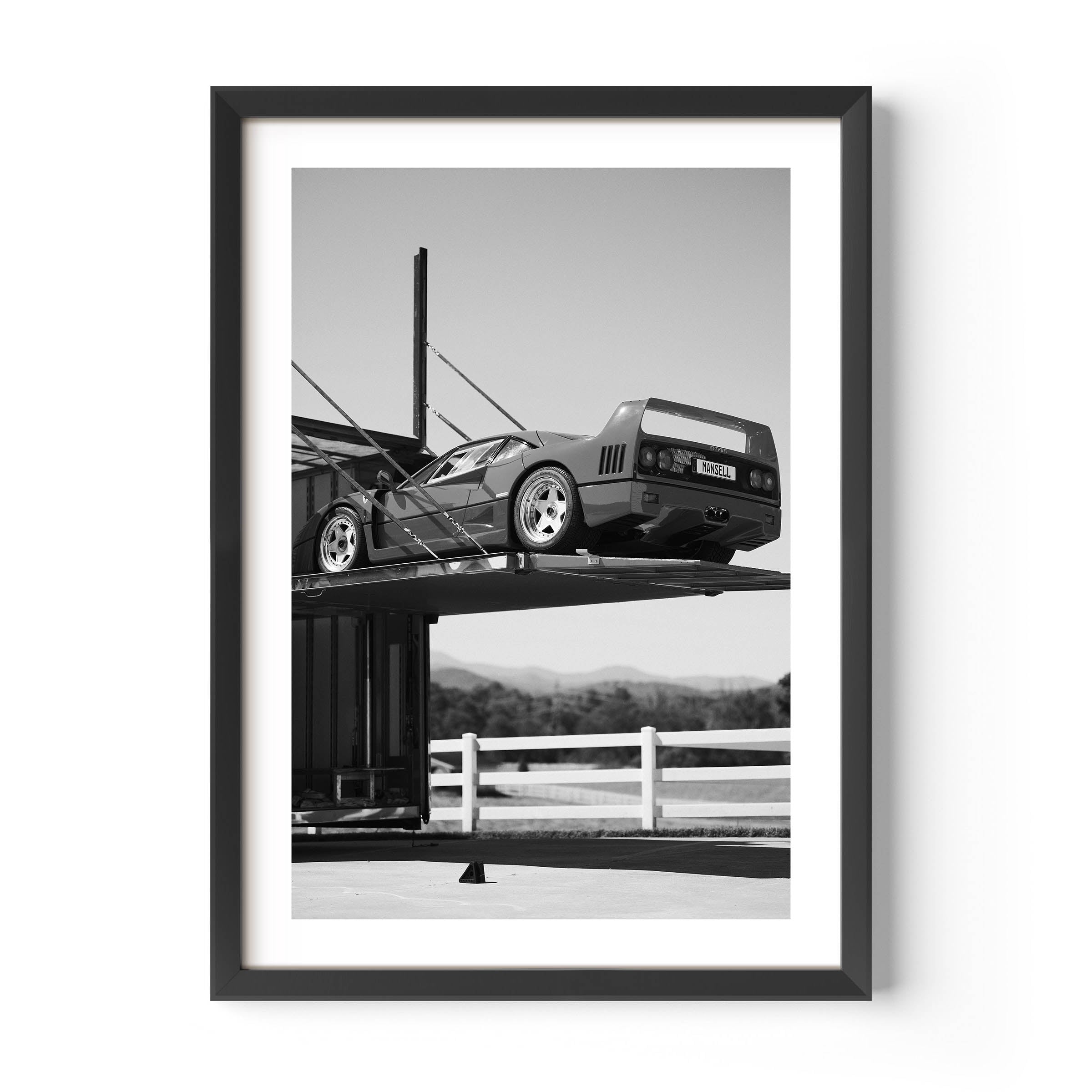 Ferrari Arrival Poster