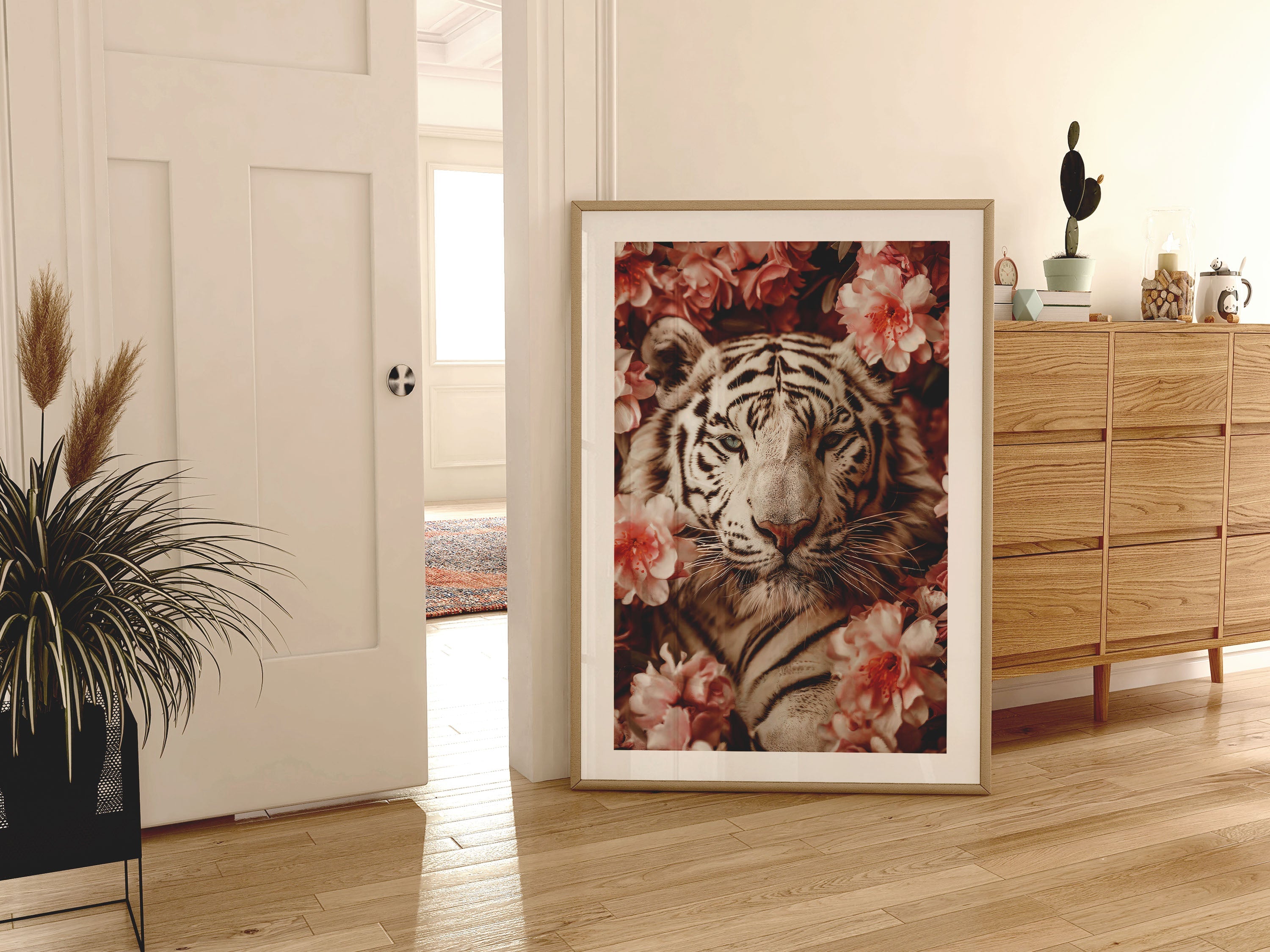 Blooming Tiger Beauty Poster